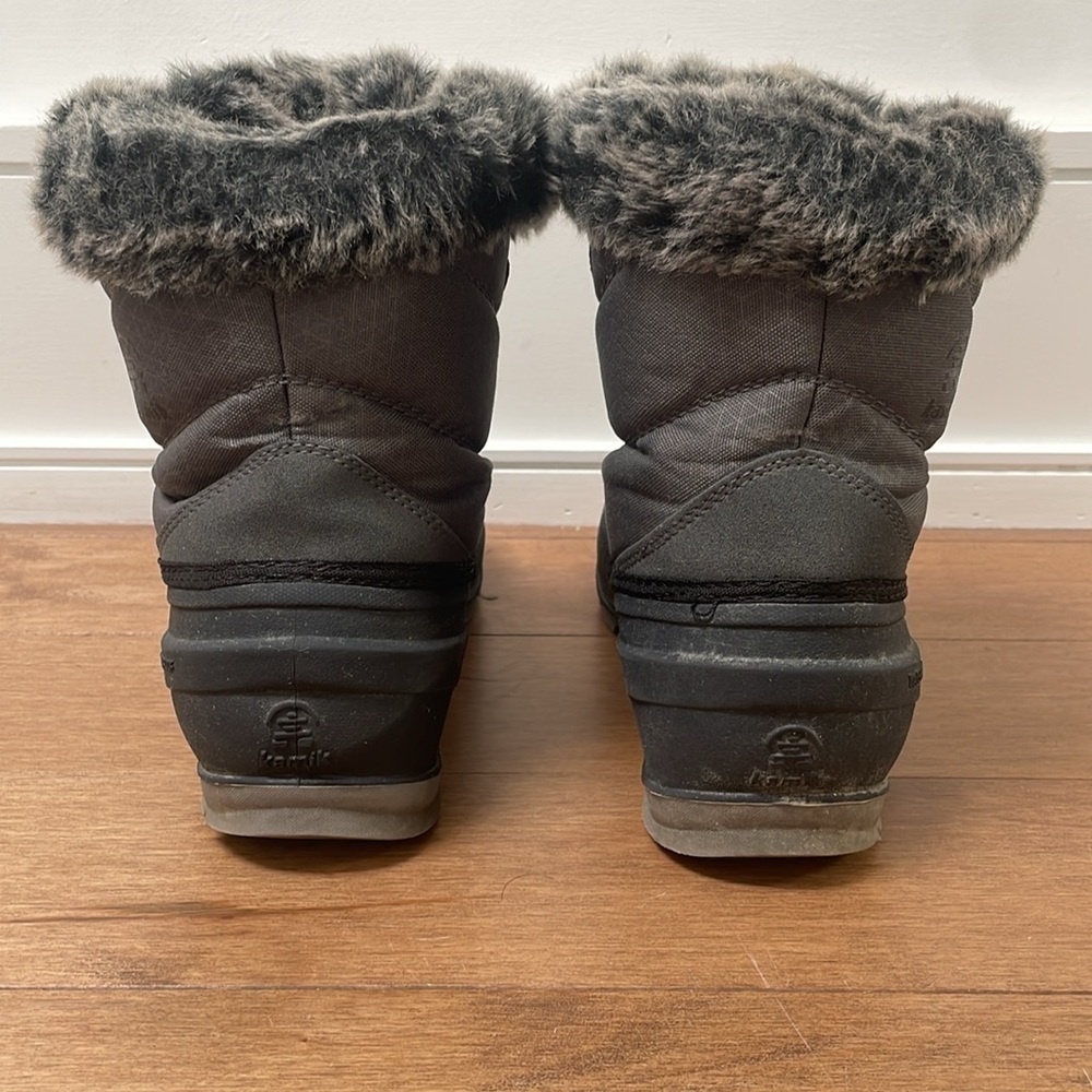 COPY - Kamik MOMENTUM low grey charcoal winter snow boot  bungee lacing system … - Picture 4 of 10